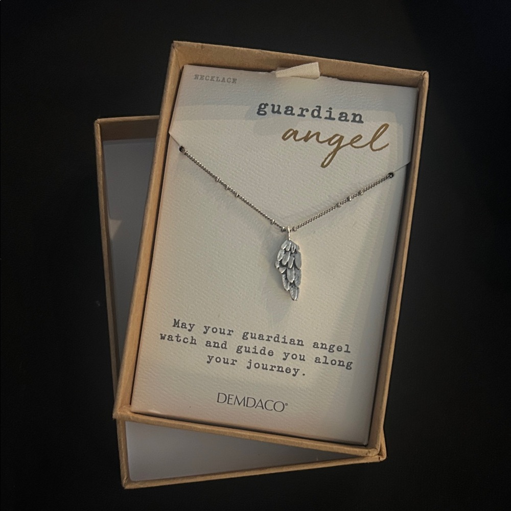 Demdaco Silver Angel Wing Necklace